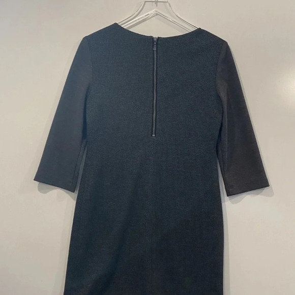 Nine West Gray Houndstooth Tweed Sheath Dress Womens Size 4 (772)‎ - Picture 2 of 3